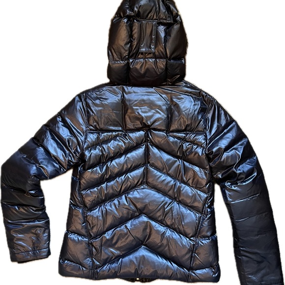 Sorel black puffy jacket size M w faux fur hood - Picture 3 of 8